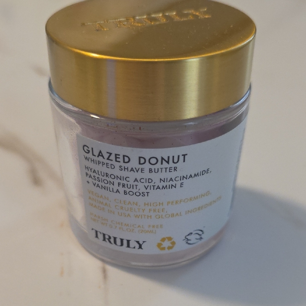 TRULY Glazed Donut Shave Butter with Gold Lid- New Sealed